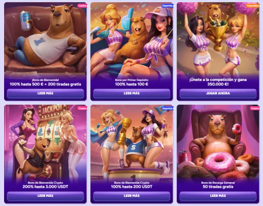 Ofertas de Spinbara con bonos de bienvenida, promociones de casino y apuestas deportivas